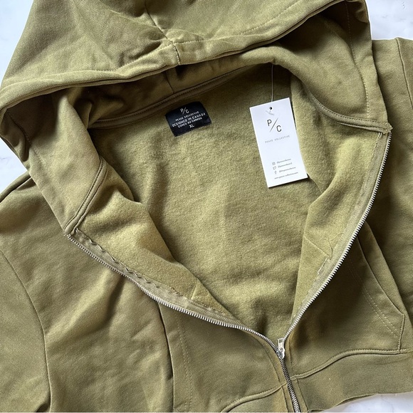 NWT Peace Collective US XL Cropped Green Hoodie - Picture 4 of 16